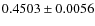 $ 0.4503\pm 0.0056$
