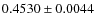 $ 0.4530\pm 0.0044$
