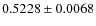 $ 0.5228\pm 0.0068$