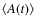 $\langle A(t)\rangle$