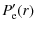 $\displaystyle P'_{\rm e}(r)$