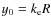 $y_0 = k_{\rm e} R$