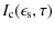 $\displaystyle I_{\rm c}(\epsilon _{\rm s}, \tau)$