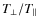 $T_\perp/T_\parallel $