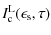$\displaystyle I^{\rm L}_{\rm c}(\epsilon_{\rm s}, \tau)$
