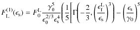 $\displaystyle F^{(1)}_{\rm L}(\epsilon_{\rm s}) = F^{\rm L}_0 \frac{\gamma_0^5}...
...n_{\rm s}}\biggr)^3\Biggr) - \biggl( \frac{\epsilon_{\rm s}}{\gamma_0}\biggr)^5$
