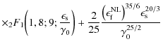 $\displaystyle \times {_2}F_1\biggl(1, 8; 9; \frac{\epsilon_{\rm s}}{\gamma_0}\b...
...epsilon_{\rm f}^{\rm NL}\bigr)^{35/6} \epsilon_{\rm s}^{20/3}}{\gamma_0^{25/2}}$