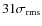 $31 \sigma_{\rm rms}$