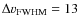 $\Delta v_{\rm FWHM}=13$