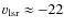 $v_{\rm lsr} \approx -22$