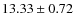 $13.33 \pm 0.72$