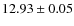 $12.93 \pm 0.05 $