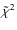 $\tilde\chi^2$