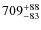 $\rm 709_{-83}^{+88}$