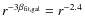 $r^{-3 \beta_{\rm fit,gal}}=r^{-2.4}$