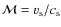 ${\cal M}={v}_{\rm s}/c_{\rm s}$