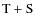 ${\rm T+S}$