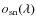$o_{\rm sn}(\lambda)$