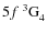 $5f~^3{\rm G}^{{\rm }}_{\rm 4}$