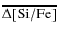 $\overline{\Delta
\rm [Si/Fe]}$