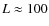 $L \approx 100$