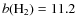 $b({{\rm H}}_2)=11.2$