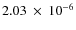 $2.03~\times~10^{-6}$