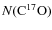 $N({{\rm C}}^{17}{{\rm O}})$