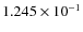 $1.245\times 10^{-1}$