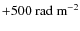 ${+500}~{\rm rad~m}^{-2}$