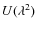 $U(\lambda^2)$