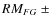 $RM_{FG}~\pm$