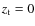 $z_{\rm t}=0$