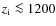 ${z_{\rm i}}\la 1200$