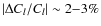 $\vert\Delta C_l/C_l\vert\sim 2{-}3\%$
