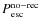 $P^{\rm no-rec}_{\rm esc}$