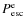 $P^{\rm e}_{\rm esc}$