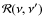 $\mathcal{R}(\nu, \nu')$