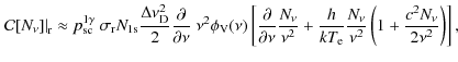 $\displaystyle %
\left.\mathcal{C}[N_{\nu}]\right\vert _{\rm r}
\approx
p^{1\gam...
...kT_{\rm e}}\frac{N_{\nu}}{\nu^2}\left(1+\frac{c^2 N_\nu}{2\nu^2}\right)\right],$