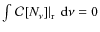 $\int \left.\mathcal{C}[N_{\nu}]\right\vert _{\rm r} {~\rm d}\nu=0$