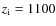 $z_{\rm i}=1100$