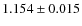 $1.154\pm0.015$