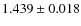$1.439\pm0.018$
