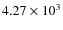 $4.27 \times 10^3$