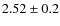 $2.52 \pm 0.2$