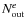 $N^e_{\rm out}$