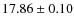 $17.86\pm0.10$
