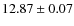 $12.87\pm0.07$