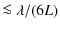 $\displaystyle \la \lambda/(6L)$