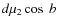 $d\mu_2\cos~b$